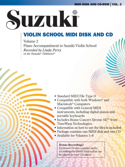 Suzuki Violin School, Volume 2 Midi Disk & Cd-Rom