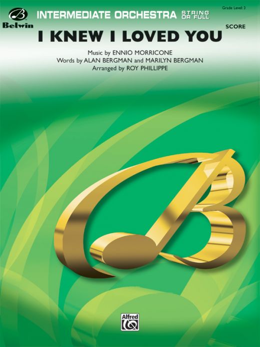 I Knew I Loved You Conductor Score & Parts by Ennio Morricone