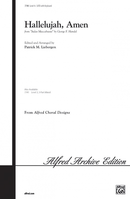 Hallelujah, Amen From Judas Maccabaeus Choral Octavo