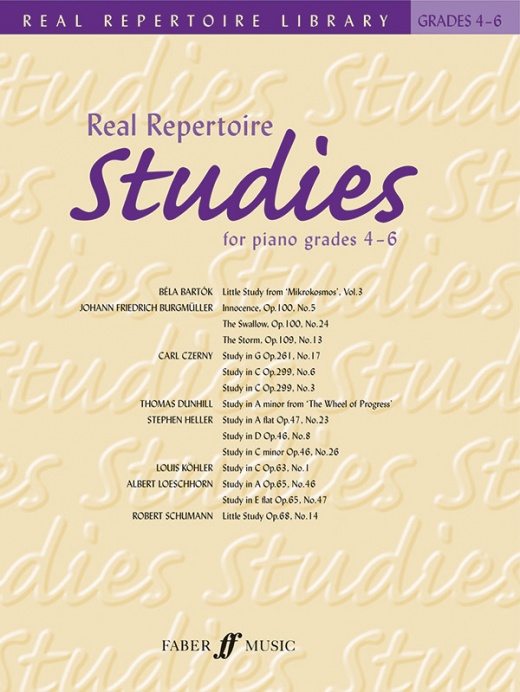Real Repertoire Studies for Piano - Grades 4-6 Early to Late Intermediate Book