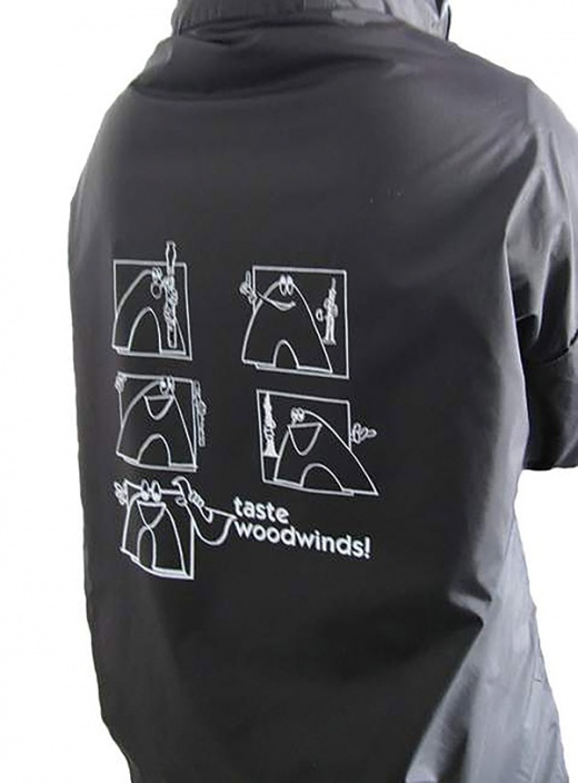 Taste Woodwinds! Raincoat: Black (Medium) Raincoat for Musicians