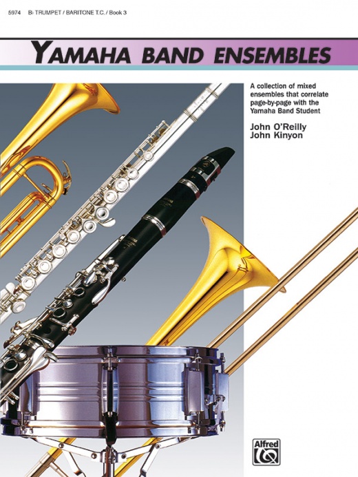 Yamaha Band Ensembles Book 3 - Mixed Instrument Ensembles for Trumpet and Baritone T.C.