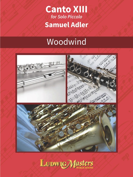 Canto Xiii For Flute Book - LudwigMasters Series by Samuel Adler