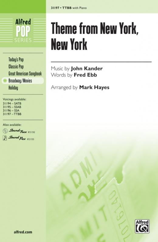 Theme From New York, New York Choral Octavo