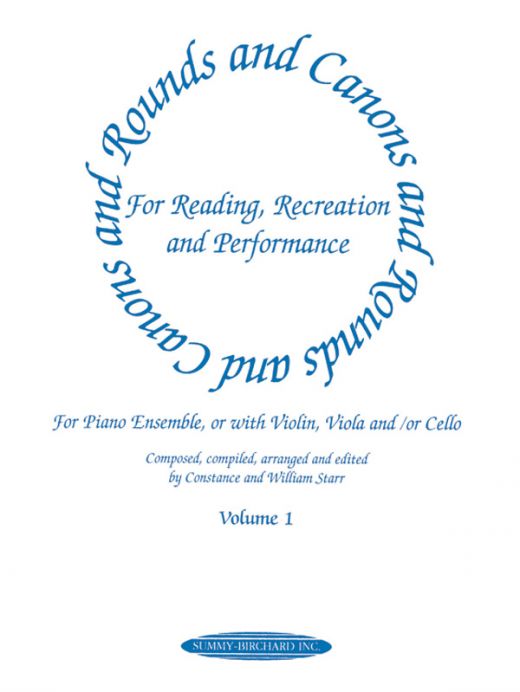 Rounds and Canons for Piano Ensemble, Volume 1