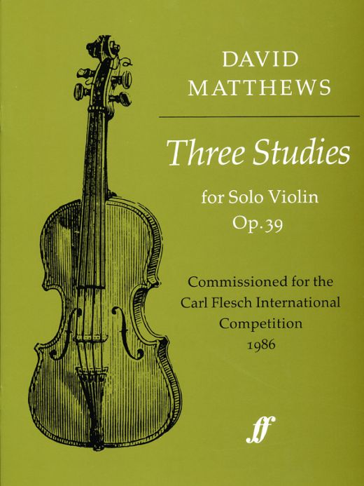 Three Studies, Opus 39 Book for Violin - Andante Appassionato, Vivo e Fantastico, Lento
