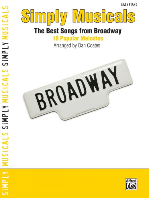 Simply Musicals 18 Popular Melodies Book - Easy Piano Version
