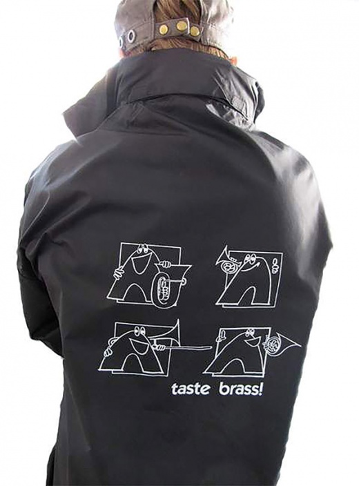 Taste Brass! Raincoat: Black (Medium) Raincoat
