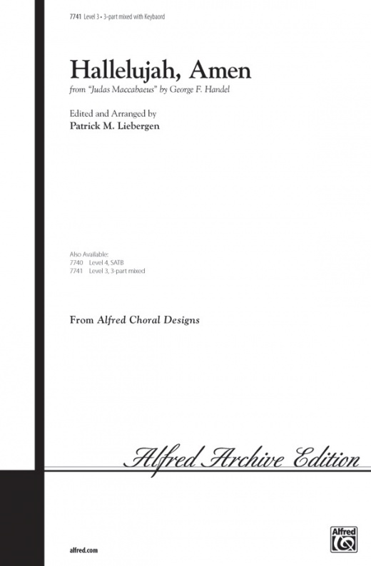 Hallelujah, Amen From Judas Maccabaeus Choral Octavo