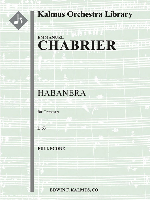 Habanera, D 63 Conductor Score