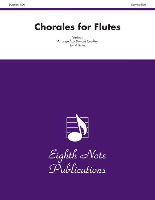 Chorales For Flutes Score & Parts