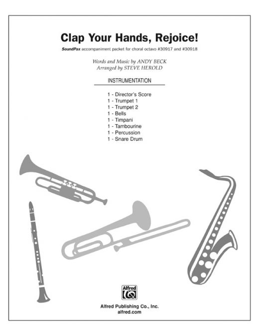 Clap Your Hands, Rejoice! Instrumental Parts