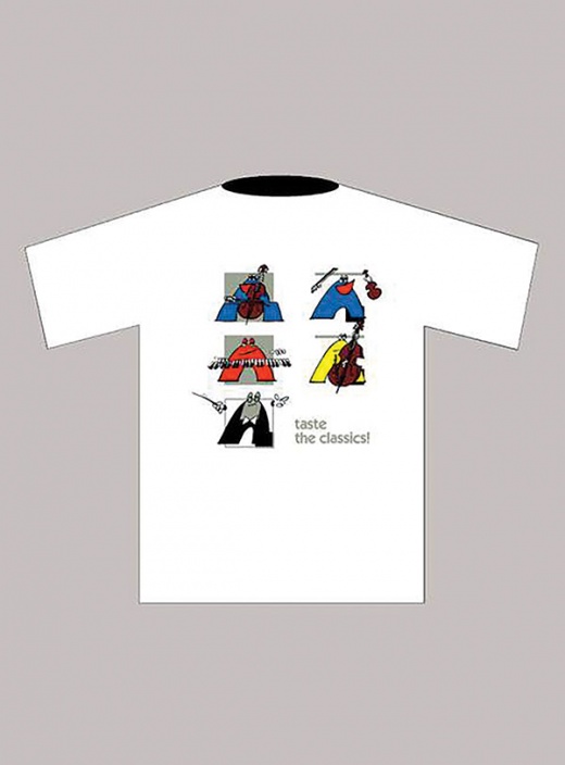 Taste The Classics! T-Shirt: White (Large)