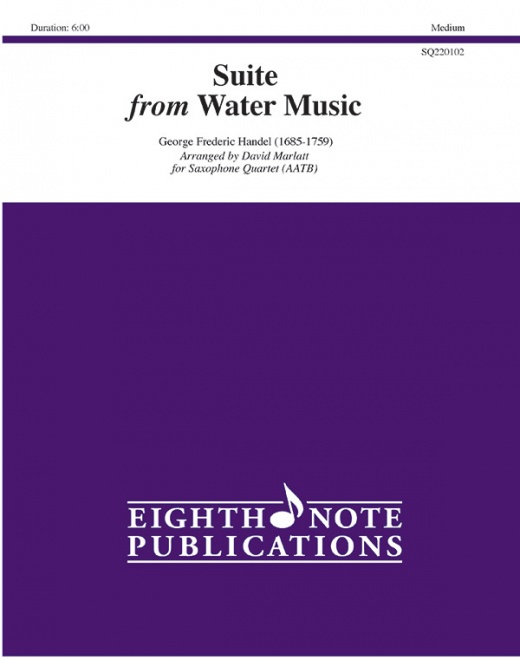 Water Music Score & Parts - Suite for Saxophone Quartet (AATB)