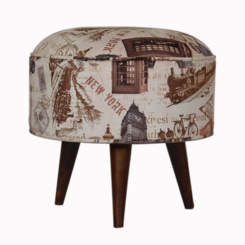 – City Print Footstool