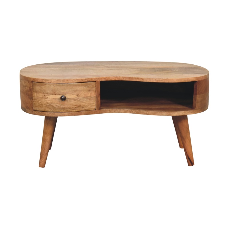 Oak-Ish Wave Coffee Table