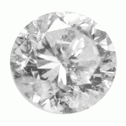 1.25 Ct Round Silver Grey Diamond I2/I3 Clarity