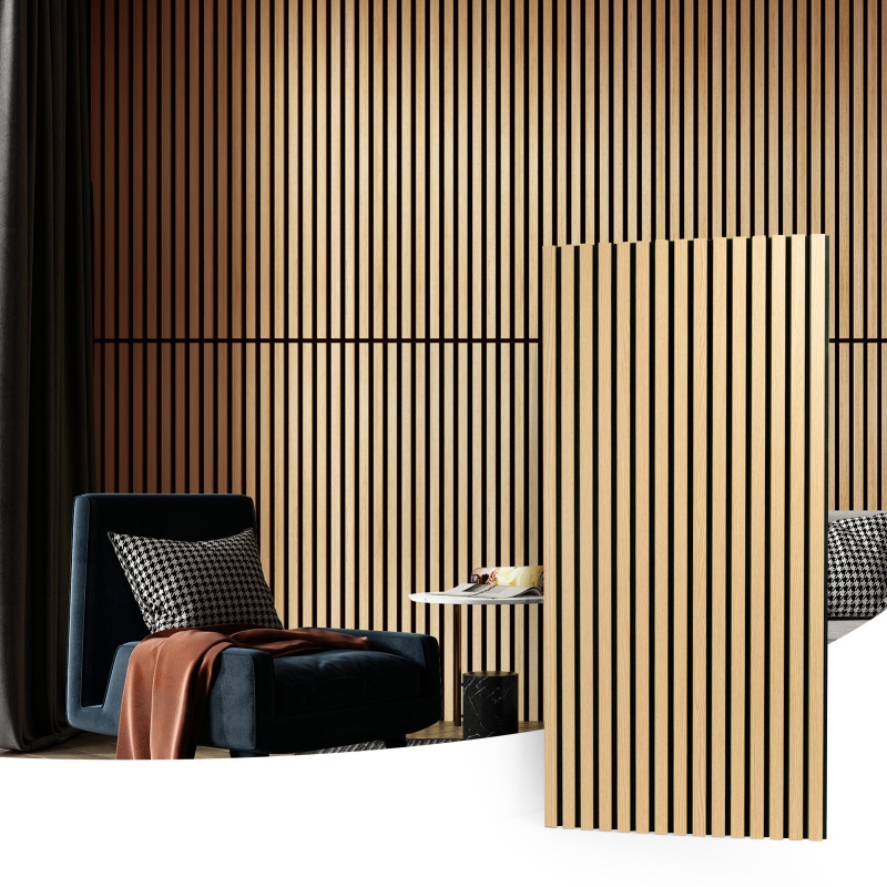 Art3d Wood Slat Acoustic Panels for Wall and Ceiling