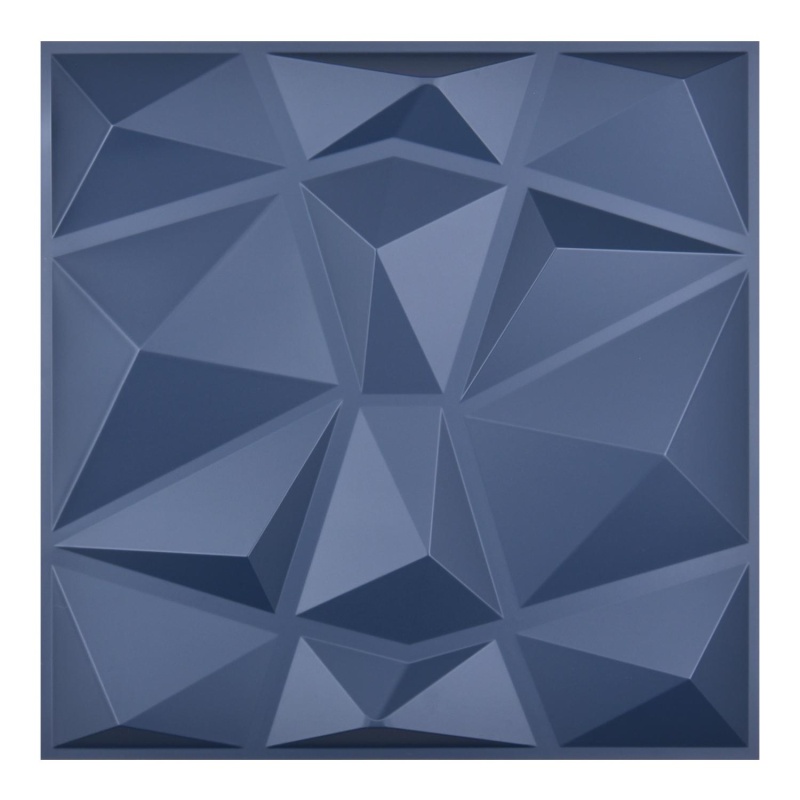 Blue Diamond 3D Wall Panels, 12 Tiles