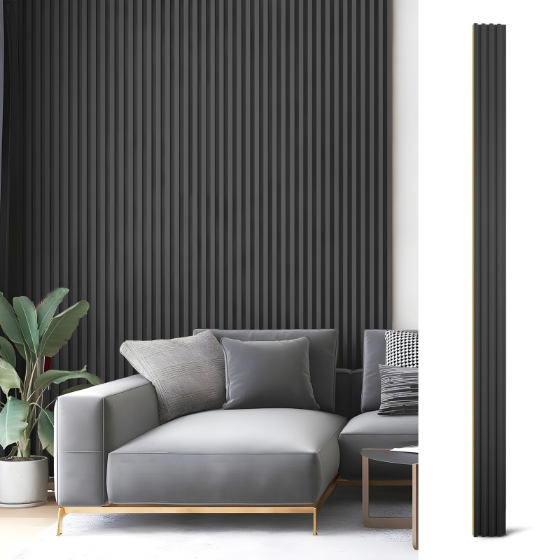 Art3d Slat Wall Panel 8-Pack, 96 x 6 In.