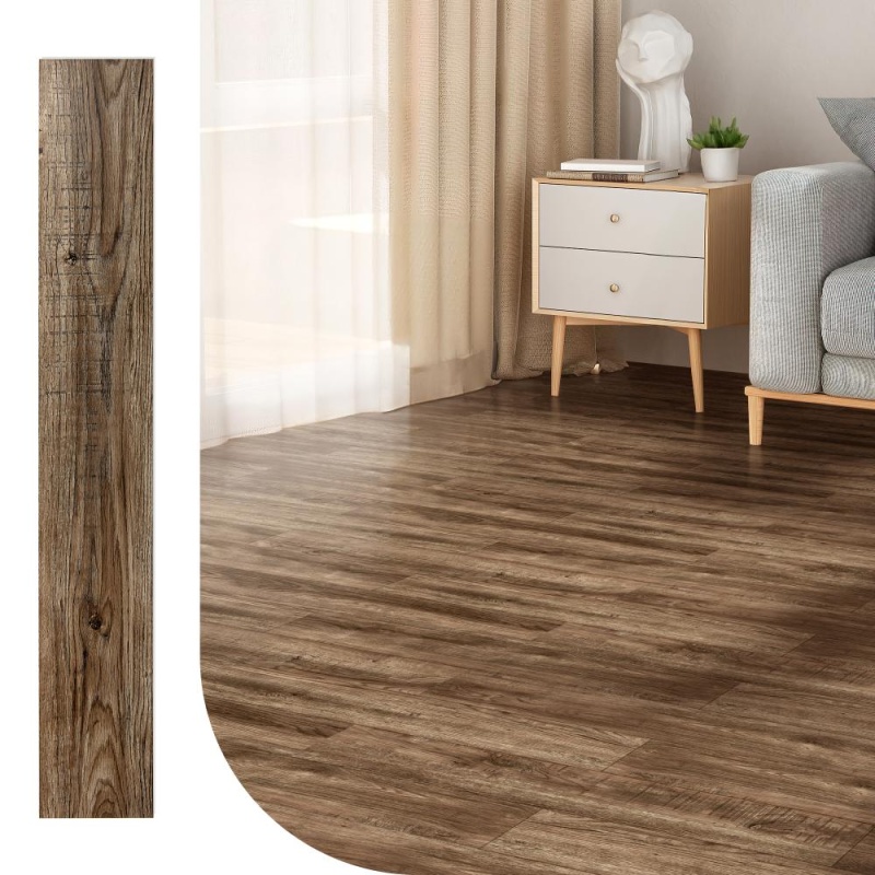 A43901na10-Art3d 10Pack 48''X7.2'' Interlocking Luxury Vinyl Plank Flooring Wood Look,Covers 24 Sq.Ft Click-Lock Floor Plank For Bedroom, Living Room, Kitchen,Waterproof, Anti-Pip
