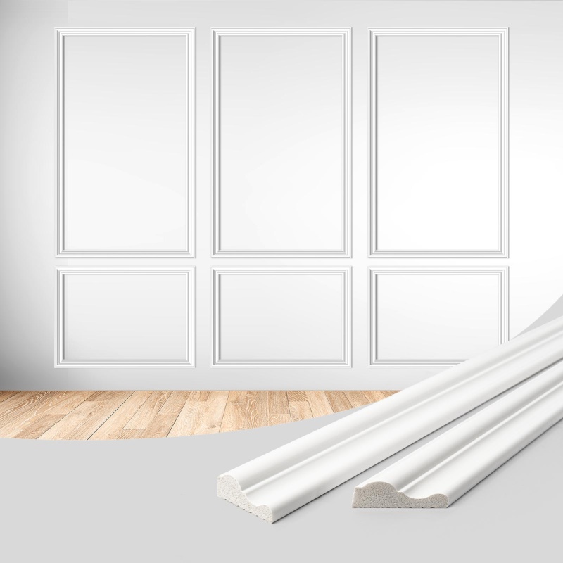 Art3d Pre-Cut Wainscoting Accent Wall Panel Frame Kit,Ready To Assemble Wall Molding Kit For Interior Wall déCor,3 Sets Of Frames