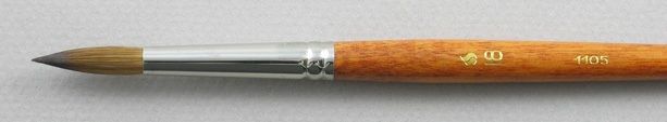 Trinity Brush Kolinsky Sable Long Handle Round Brush # 18 (Made in Russia)