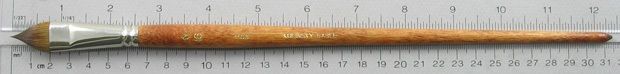 Trinity Brush Kolinsky Sable Long Handle Filbert Brush # 16 (Made in Russia)