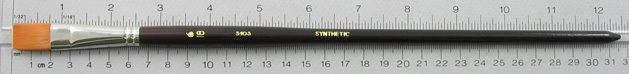 Trinity Brush Synthetic Hair 3103: Flat Size 18 Brush