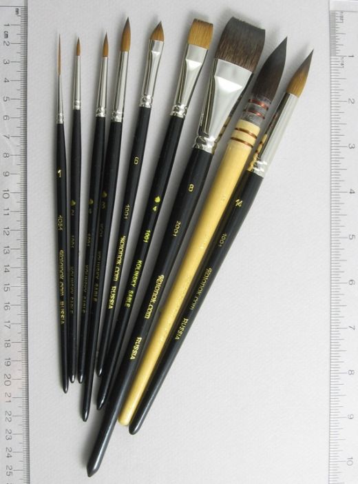 Trinity Brush Inspiration Set of 9 Art Brushes