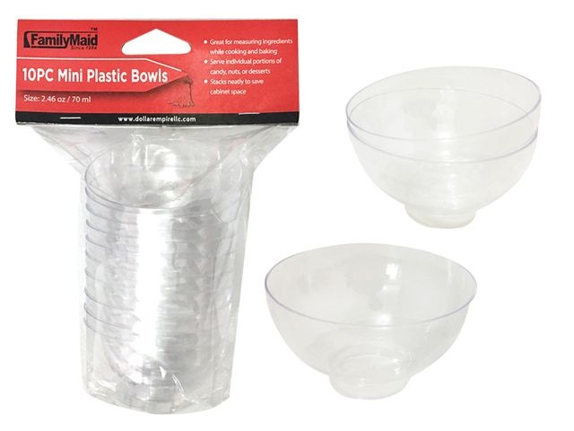 144 Pieces Mini Bowls - Plastic Bowls And Plates