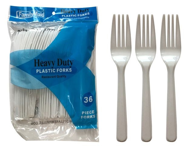 48 Pieces 36 Count Plastic Forks - Disposable Cutlery