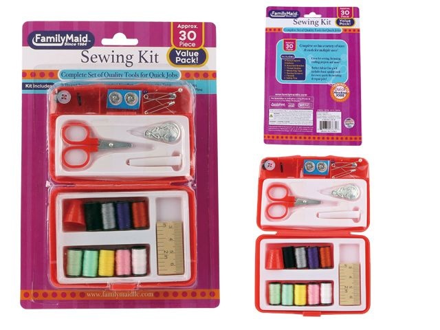 96 Pieces 22Pc Sewing Kit With Travel Case - Sewing Supplies
