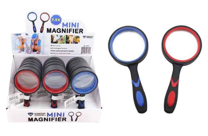 30 Pieces Mini Magnifying Glass (2.5X) (Rubber Coated) - Magnifying Glasses