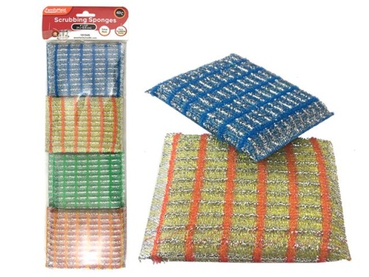 96 Pieces 4 Piece Scouring Sponges - Scouring Pads & Sponges