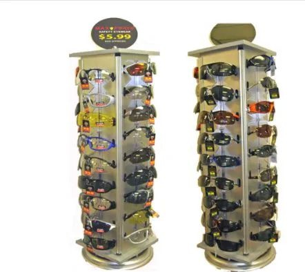 2 Pieces Spinning Counter Rack for Glasses - Reading Glasses Organizer