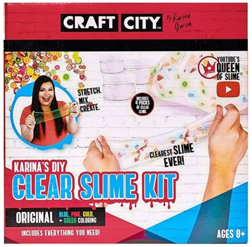 6 Pieces 10"x10" Craft City Clear DIY Slime Kit - Clay and Play Dough
