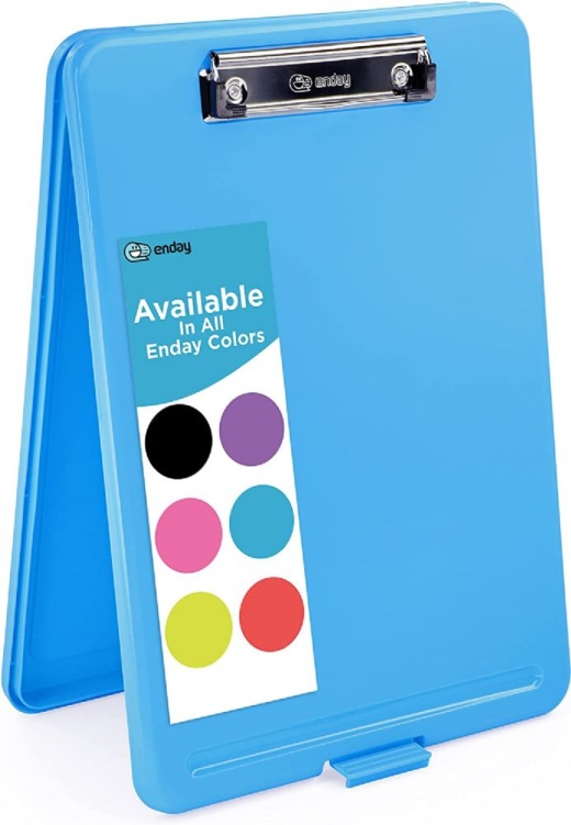 18 Pieces Translucent Clipboard Storage Case, Blue - Clipboards And Binders