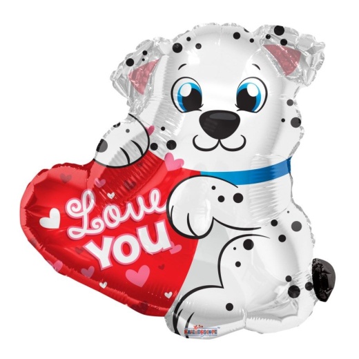100 Pieces I Love You Valentines Day Dalmatian Balloon - Valentine Decorations