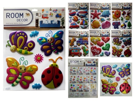 144 Pieces 3D Room Decor Sticker - Stickers