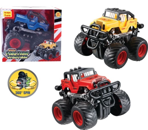 48 Pieces Friction Monster Vehicle Set - Cars, Planes, Trains & Bikes