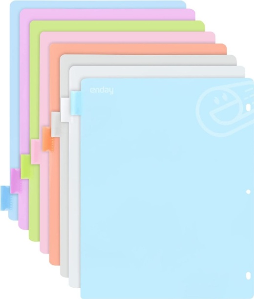 24 Pieces 3-Ring Binder Dividers with 6-Insertable Color Tabs - Organize Your Binders Today!