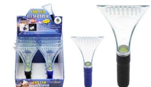 24 Pieces Ice Scraper with COB LED Light - Auto Maintenance