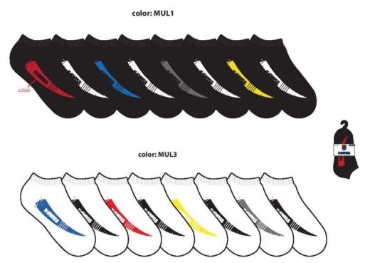 288 Pieces Boy's Flat Knit Low Cut Socks - Size 6-8