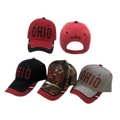 36 Pieces Ohio Hat Window Shade Font - Baseball Caps & Snap Backs