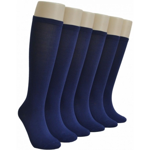 240 Pairs Ladies Navy Blue Solid Knee High - Womens Knee Highs