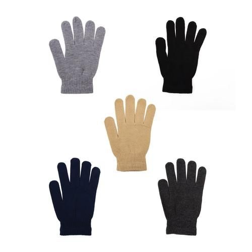 12 Pairs Winter Gloves in 5 Assorted Colors - Cold Weather Case of 48 Glove Pairs