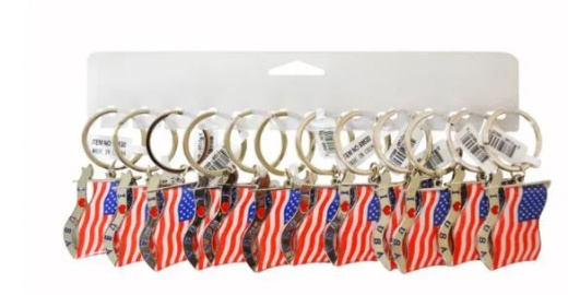 72 Pieces I Love USA Keychain - Buy Key Chains Online