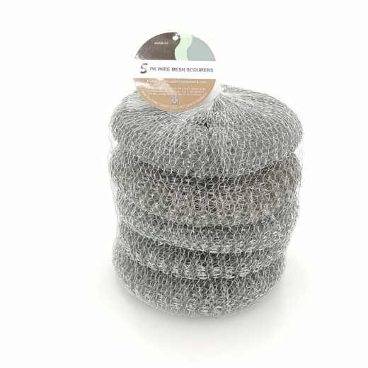 24 Pieces 5Pc Metal Scourer Set 24St/Cs - Cleaning Products