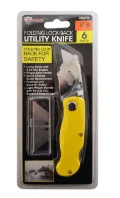 18 Pieces Folding Utility Knife with Blades - Box Cutters and Blades